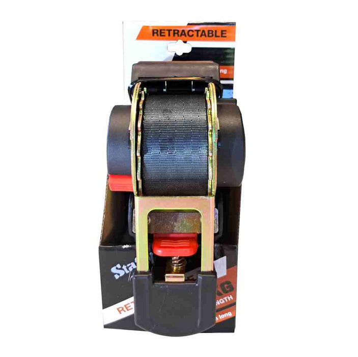 Retractable Ratchet Tiedown 38mm x 4m