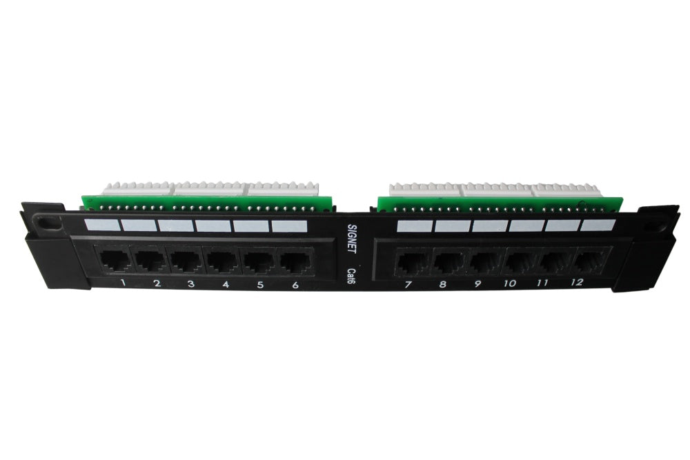 Home Net Patch Panel Cat6 RJ45 12port with Brackets