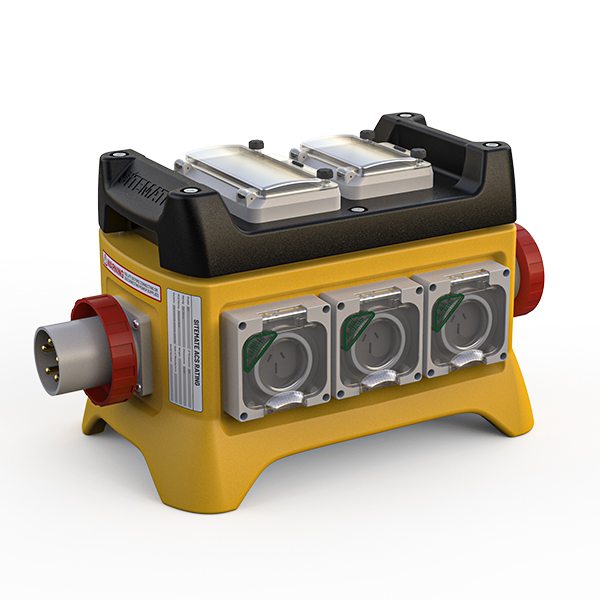Temporary Power Distribution Unit 32A 6 x 15A Outlets