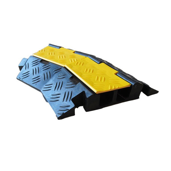 Protector Ramp Corner 2-Channel 45deg Left Rubber