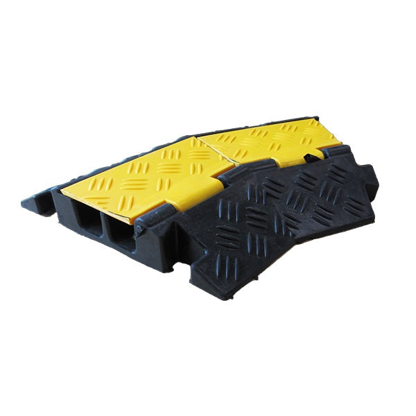 Protector Ramp Corner 2-Channel 45deg Right Rubber