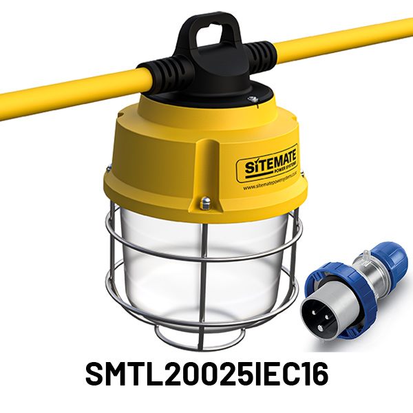 Tufflite Site Lighting IEC 16A Plug & Conn 10 x 20W 25m