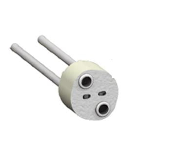 Lampholder Dichroic G4-G6.35 Round 1.2m Teflon Tail