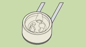 Lampholder GU10 300mm Teflon Tail