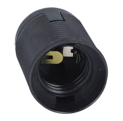 Lampholder Threaded ES E27 Black