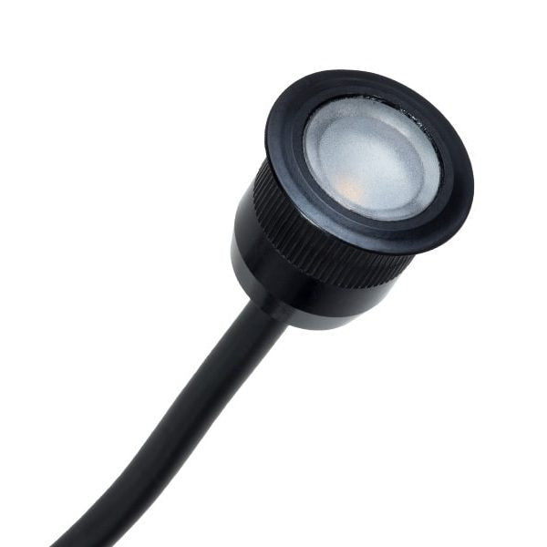 Mini-Lightz 1W 70Deg 3000k IP67 Friction Mnt Blk Anodise