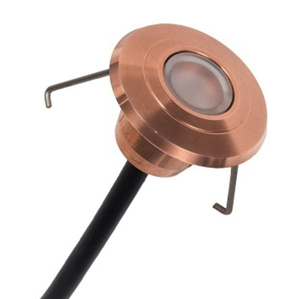 Mini-Lightz 1W 70Deg 2700k IP67 Spring Mnt Copper
