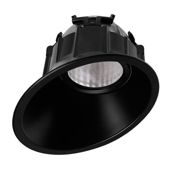 Downlight 9.2W Offset Deep Tilt Prismatic 60Deg 4k Dim Black