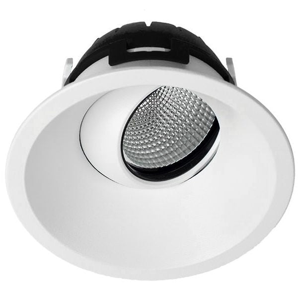 Downlight 9.4W Deep Tilt 55D 3000K 220mA Clear Dim Txt Wh