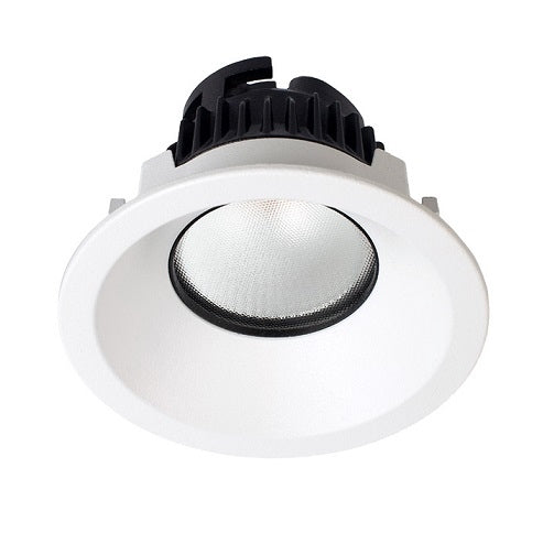Downlight 9.4W Deep Fix Prismatic ICF 40D 27K Dim Txt White