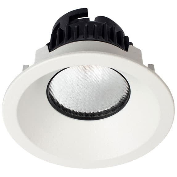 Downlight 7.7W Deep Fix Prismatic ICF 40D 3K Dim Txt White