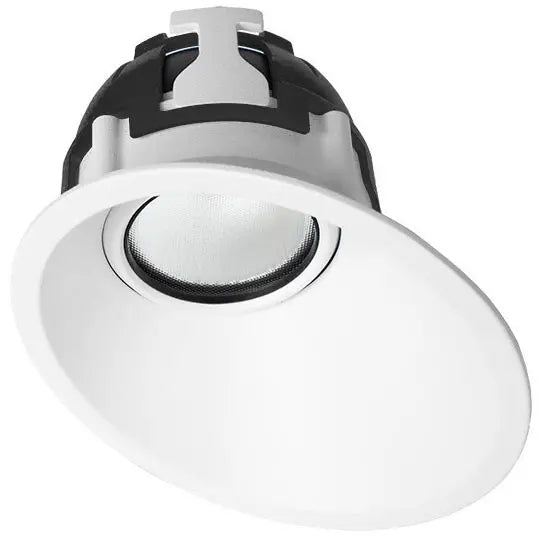 Downlight 9.4w Offset Deep Tilt Prism 40D 3k Dim Txt Wh