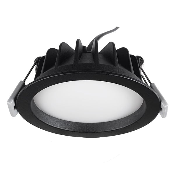 Dome Downlight 7W Fixed CCT Dim IP65 73mm Cut Out Txt Black