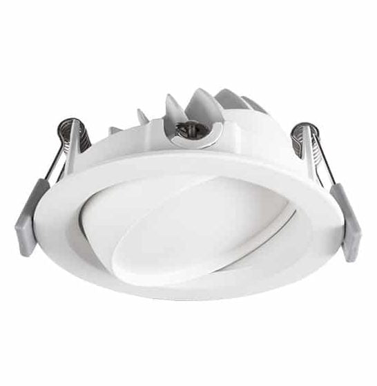 Dome Downlight 10w Tilt CCT Dim IP65 86mm Cut Out Txt White