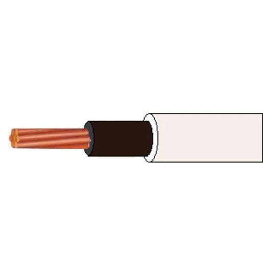 Cable 4mm 1c Single TPS Black White Sheath