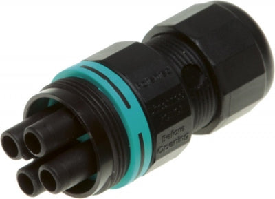 Teeplug Connector Mini-Socket 3p QC 17.5A IP68