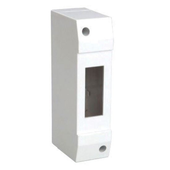 Enclosure 1 Pole Surface Mount Din Rail Moulded Base