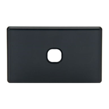 Switch Plate 1Gang Black