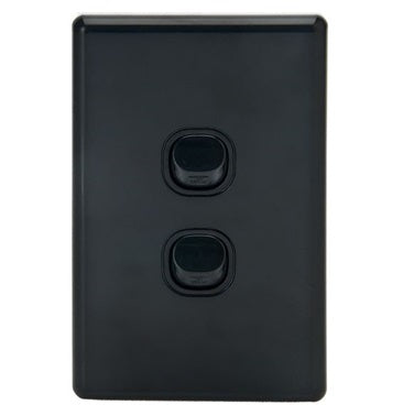 Switch Double 16A Black