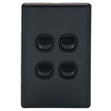 Switch Quad 16A Black
