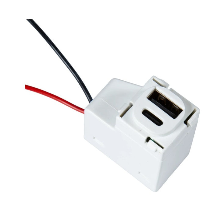 USB Charging Mechanism USB-A/C Keystone 3A 5VDC