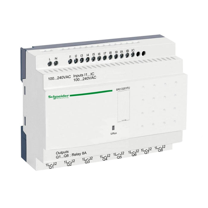 Compact Smart Relay Zelio L 20 I/O 100-240VAC No Clock/Disp