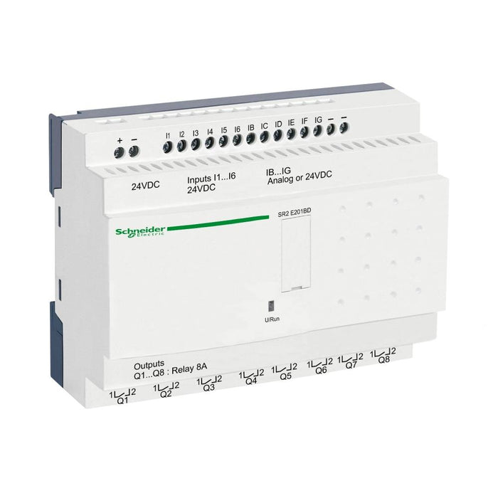 Compact Smart Relay Zelio L 20 I/O 24VDC Clock/No Display