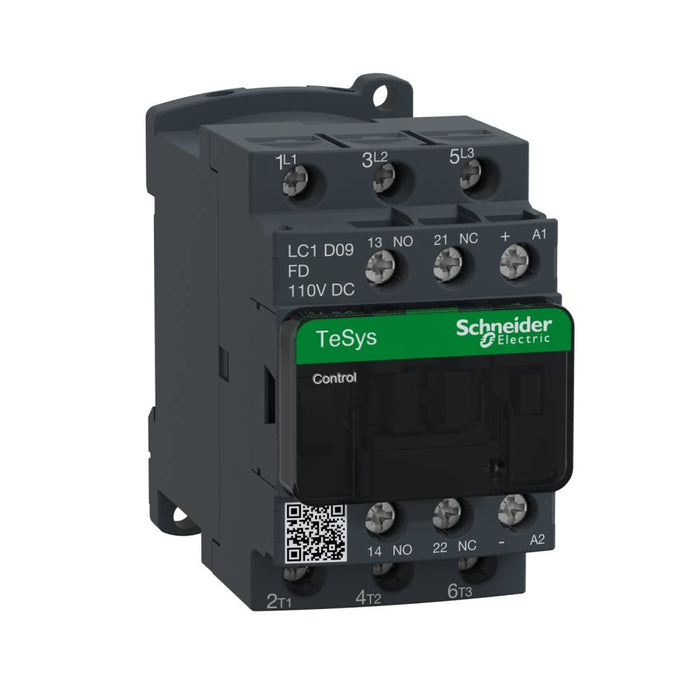 Tesys Contactor 3P 4kW 9A 110VDC 1N/O 1N/C