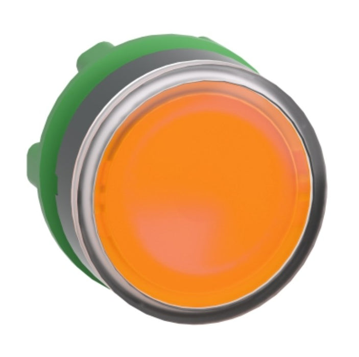 ZB5 Pbutton Head Dbl Ins Illum LED Flush Yellow