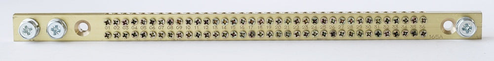 Busbar E/Neut 328mm 36-Tunnel 165A Dbl Screw 3 x M8