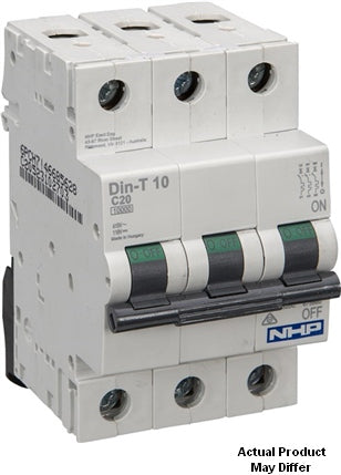 MCB 3P 1A 10kA C-Curve