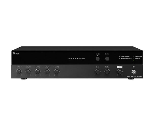 Mixer Amplifier 60W Class D 2 zone 5x Input