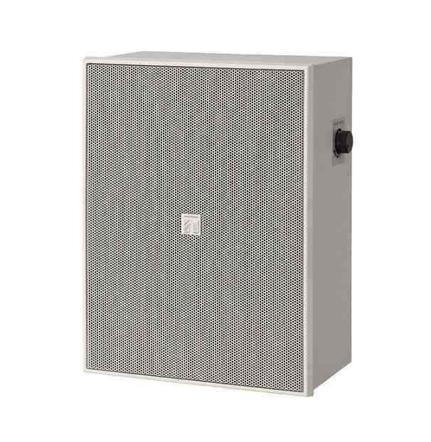 Speaker 6W 100V 6in Dbl Cone Box Wall Mnt & Attenuator Black