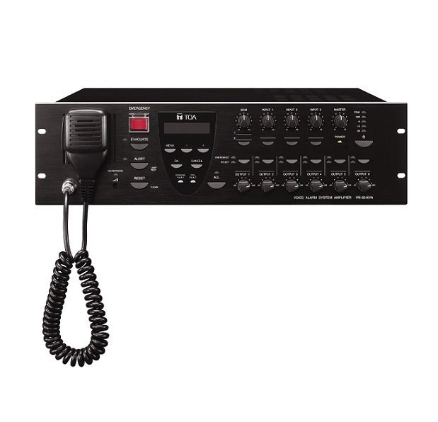 Paging Amplifier 240w 6 Zone System