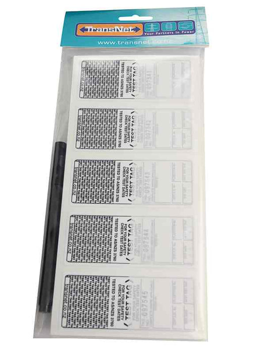 Test Tag White (Pkt100)