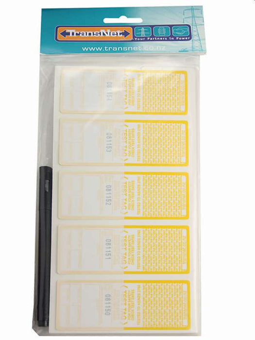 Test Tag Yellow (Pkt100)