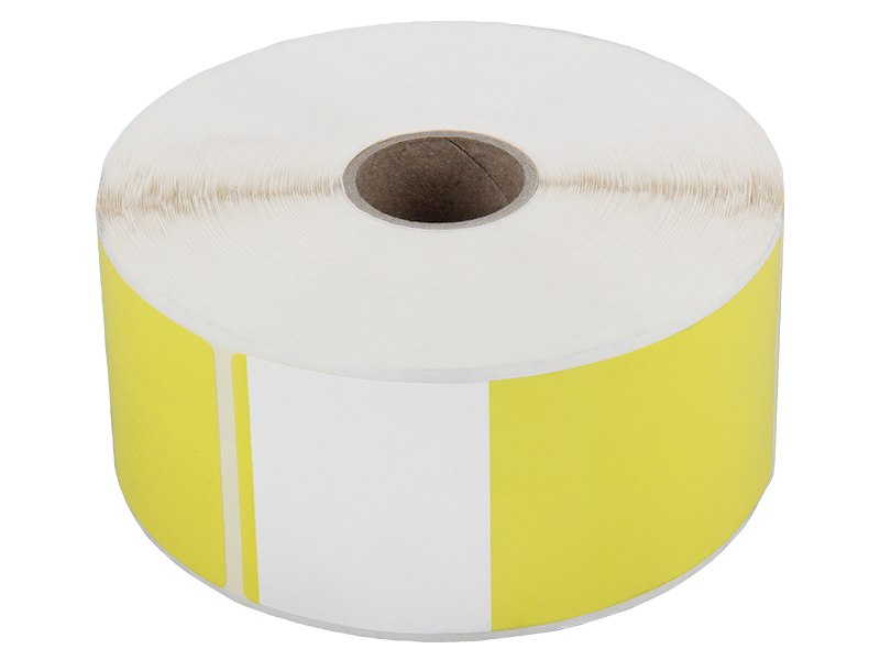 Zebra Labels Yellow 500 Roll for MI3309