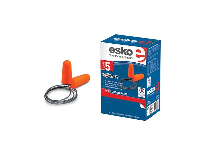 Vortex Earplugs Corded Orange 100pr