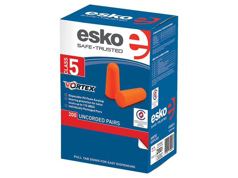 Vortex Earplugs Uncorded Orange 200pr