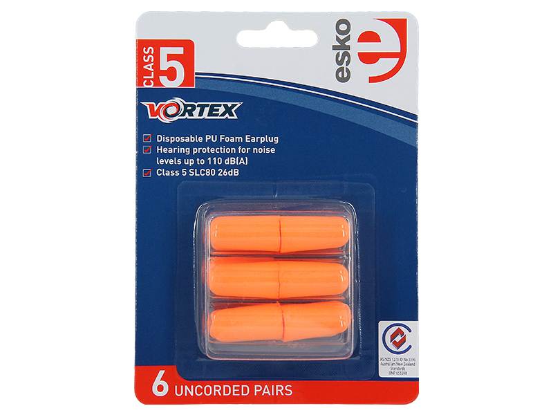 Vortex Earplugs Uncorded Cl5 6pk