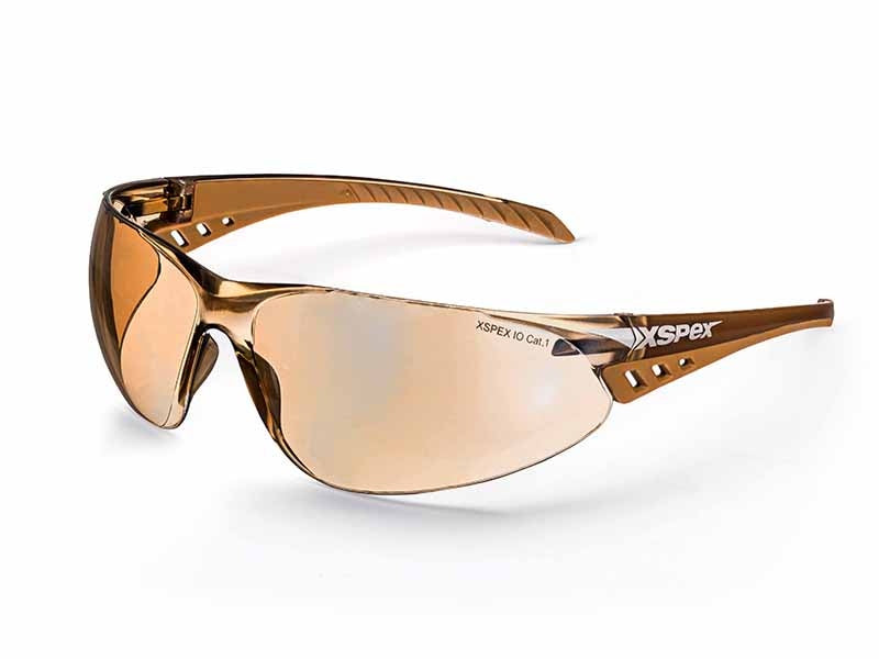 Safety Glasses Wraparound Bronze