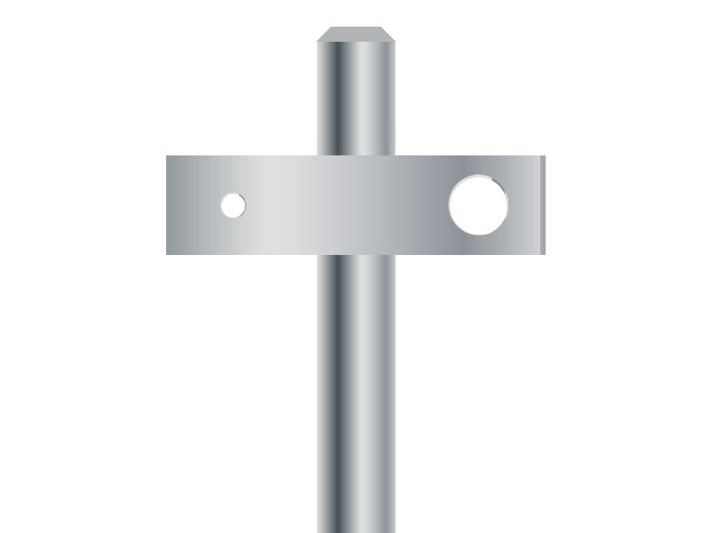 Earth Rod Galvanised 16mm 2-Hole Tag 2m