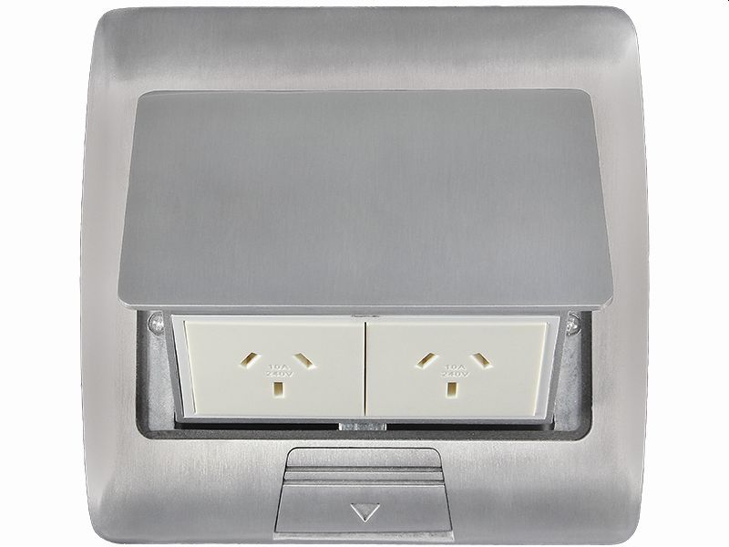 Cable Away Floor Outlet Pop Up 2x Power