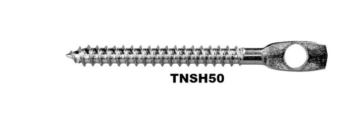 Screw Eye Bright Zinc 6mm Hole 50mm Long