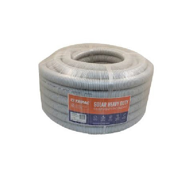 Corrugated Conduit Solar 20mm Grey (50m Roll) Per Metre