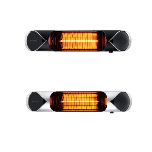 Mini Moderno Carbon Infrared Heater 700x130x 89.5mm Silver