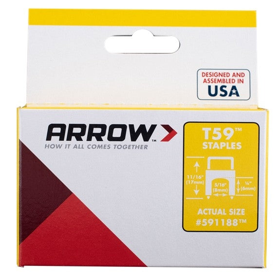 Arrow Staples 5/16in x 1/4in High Ins Clear
