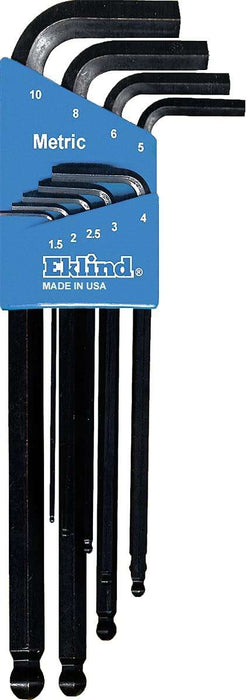 Eklind Ball Hex Key Set Metric Long 9pc