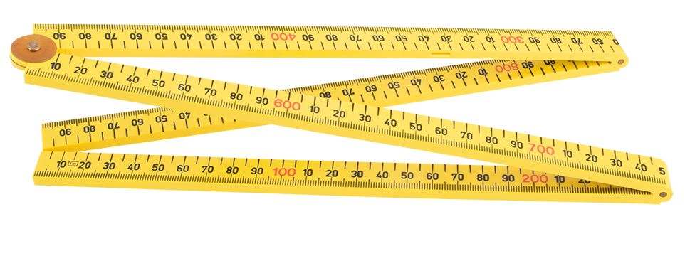 Hultafors ABS Folding Rule 16mm Yellow