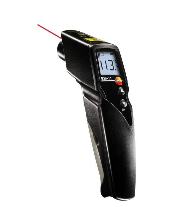 830-T1 IR Thermometer Gun Style with Laser 10-1 Graphics